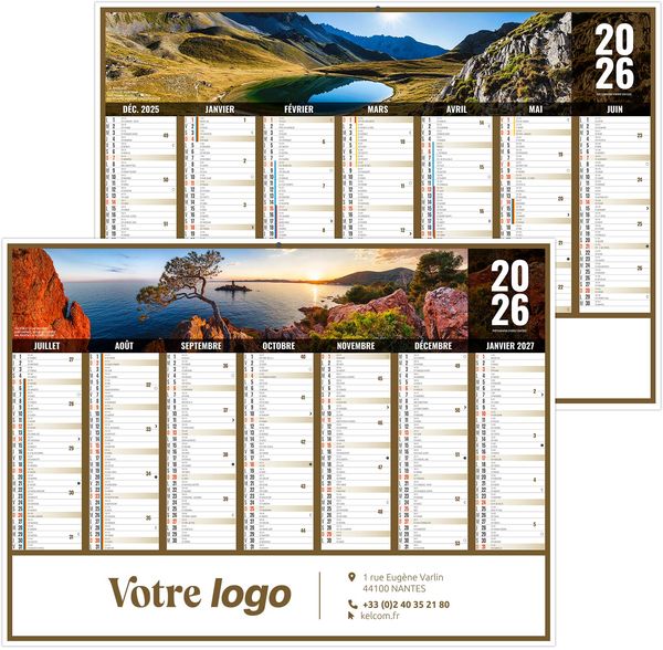 Calendrier personnalisable liberté paca 2026