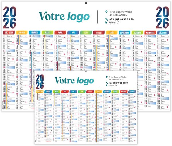 Calendrier personnalisable maximilien 2026
