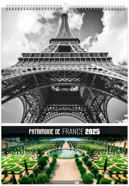 Calendrier personnalisé patrimoine de france 2026