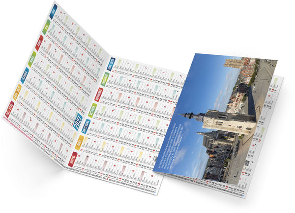 Calendrier poche publicitaire Ange 2027