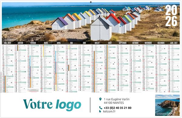 Calendrier publicitaire libre choix normand 2026