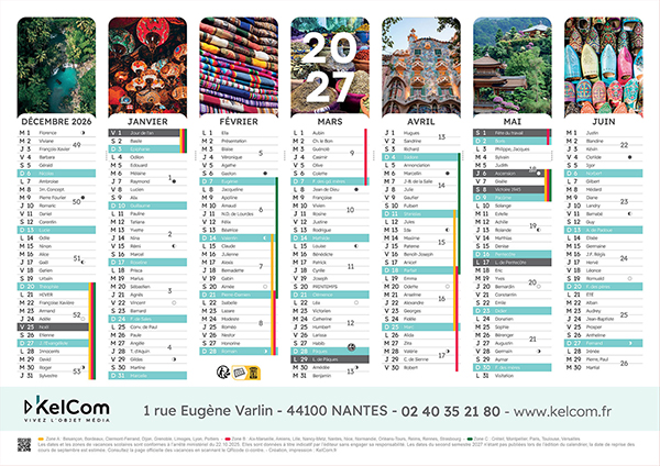 Voyages - Calendrier Personnalisé 1