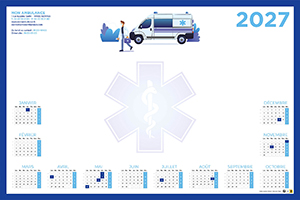 Ambulance - Sous Mains Personnalisé