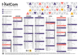 Mosaïque - calendrier personnalisé 1
