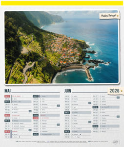 Bloc calendrier publicitaire illustré, Sites du Monde 2