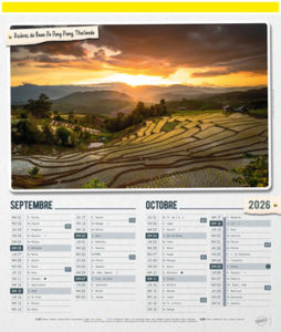 Bloc calendrier publicitaire illustré, Sites du Monde 4