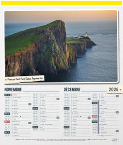 Bloc calendrier publicitaire illustré, Sites du Monde 5