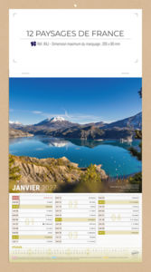Bloc illustré publicitaire, Paysage de France