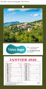 Blocs calendriers publicitaires paysage, Campagne 2