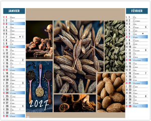 Calendrier 2 en 1 entreprise Bouquet 2027 1