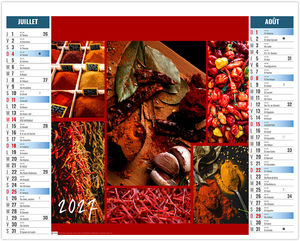 Calendrier 2 en 1 entreprise Bouquet 2027 4