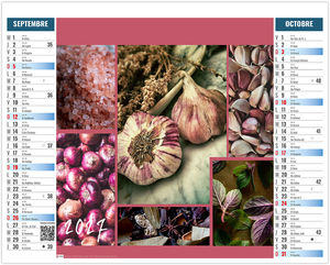 Calendrier 2 en 1 entreprise Bouquet 2027 5