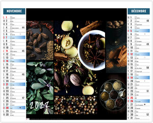 Calendrier 2 en 1 entreprise Bouquet 2027 6