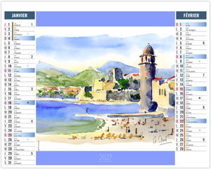 Calendrier 2 en 1 entreprise Lavis 2027 1