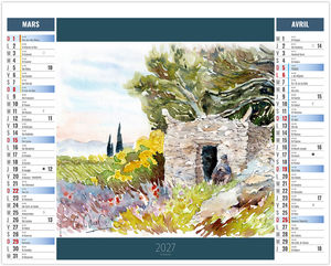 Calendrier 2 en 1 entreprise Lavis 2027 2