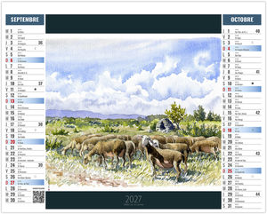 Calendrier 2 en 1 entreprise Lavis 2027 5