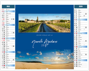 Calendrier 2 en 1 personnalisable Échappées 2027 3