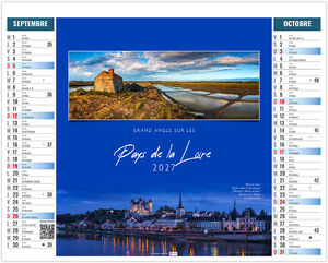 Calendrier 2 en 1 personnalisable Échappées 2027 5