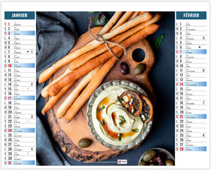 Calendrier 2 en 1 personnalisable Fooding 2027 1