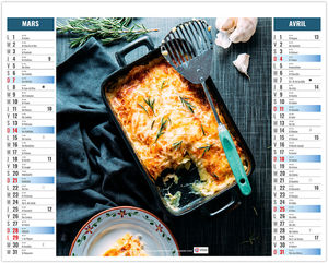Calendrier 2 en 1 personnalisable Fooding 2027 2