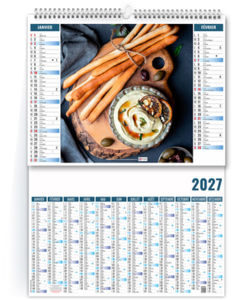 Calendrier 2 en 1 personnalisable Fooding 2027