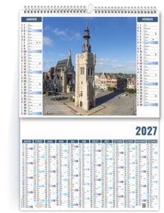 Calendrier 2 en 1 personnalisable Histoire 2027