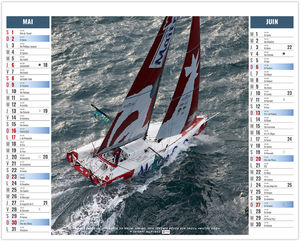 Calendrier 2 en 1 personnalisable Marin 2027 3