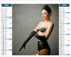Calendrier 2 en 1 personnalisable Shorty 2027 2