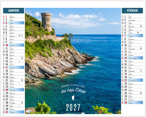 Calendrier 2 en 1 personnalisable Terra di Sol 2027 1