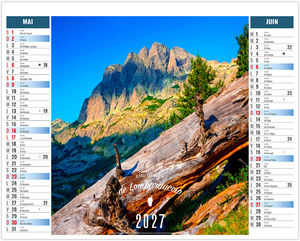 Calendrier 2 en 1 personnalisable Terra di Sol 2027 3
