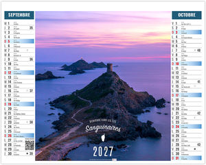 Calendrier 2 en 1 personnalisable Terra di Sol 2027 5