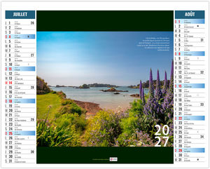 Calendrier 2 en 1 personnalisé Calme 2027 4