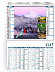 Calendrier 2 en 1 personnalisé Eau 2027