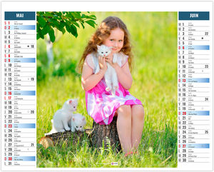 Calendrier 2 en 1 publicitaire Enfants 2027 3