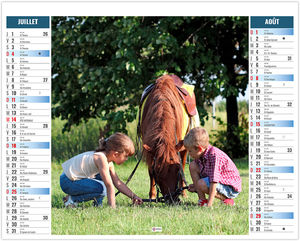 Calendrier 2 en 1 publicitaire Enfants 2027 4
