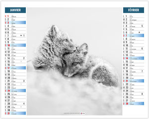 Calendrier 2 en 1 publicitaire Pôle 2027 1