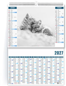 Calendrier 2 en 1 publicitaire Pôle 2027
