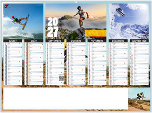 Calendrier bancaire entreprise Adrenaline 2027 2