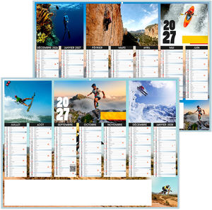 Calendrier bancaire entreprise Adrenaline 2027