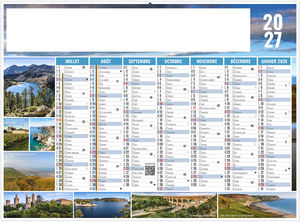 Calendrier bancaire entreprise Julien 2027 2