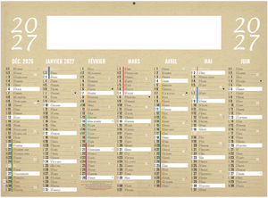 Calendrier bancaire entreprise Kraft 2027 1