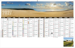 Calendrier bancaire entreprise Libre Choix Aquitain 2027