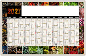 Calendrier bancaire entreprise Mosaique 2027
