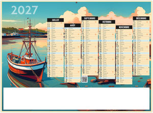 Calendrier bancaire entreprise Pictural 2027 2