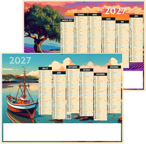 Calendrier bancaire entreprise Pictural 2027