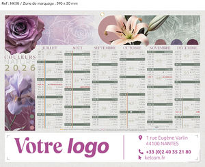 Calendrier bancaire Evasion Medium publicitaire 1