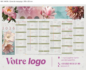 Calendrier bancaire Evasion Medium publicitaire 2