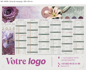 Calendrier bancaire Evasion Medium publicitaire 3