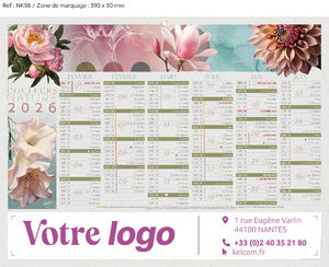 Calendrier bancaire Evasion Medium publicitaire