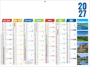 Calendrier bancaire personnalisable Alexandre 2027 1